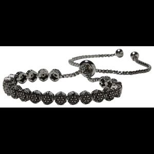 Banana Republic Women's Black Metallic Sparkle Circle Bracelet - NWOT